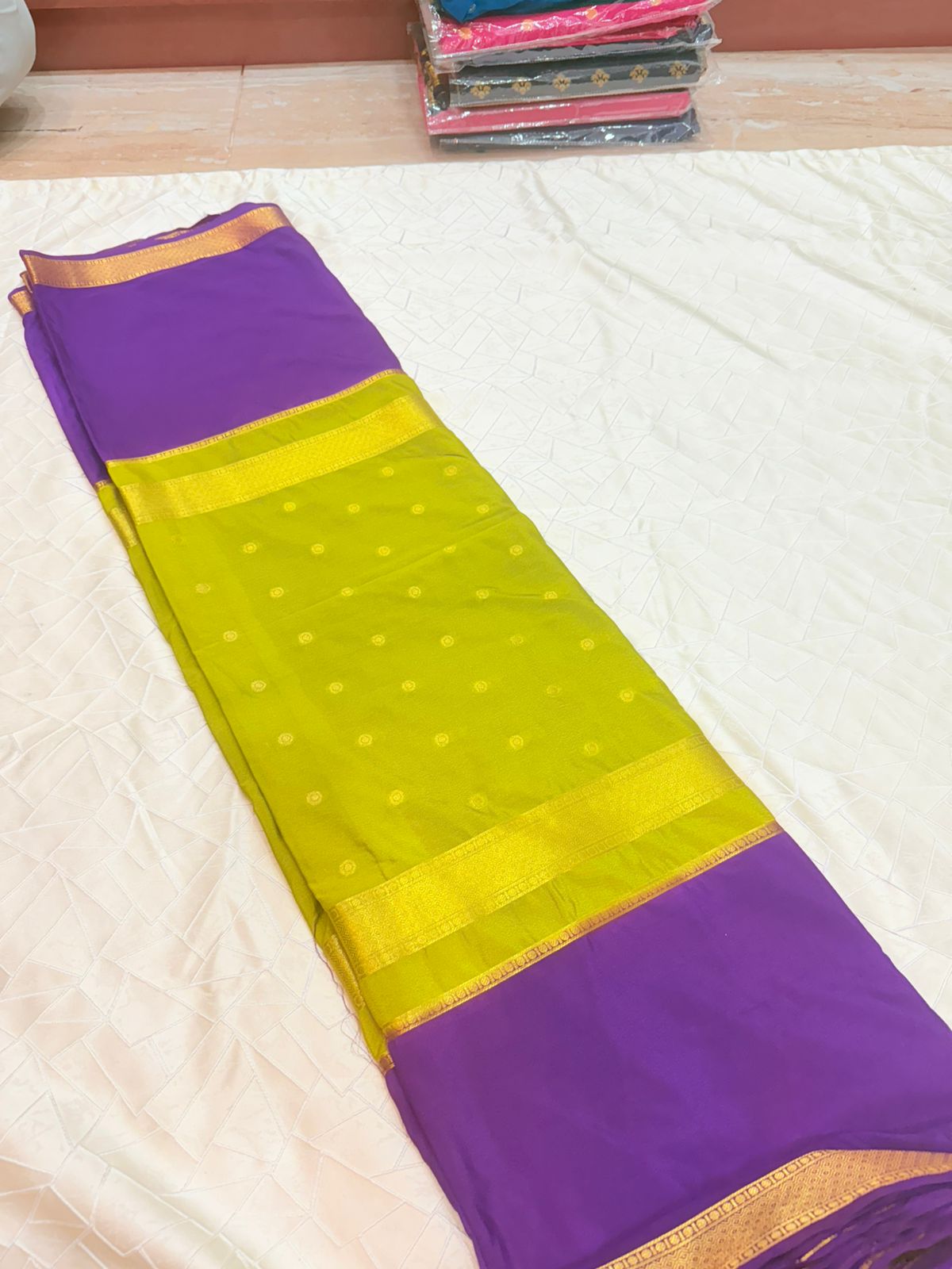Semi Mysore Silk Sarees