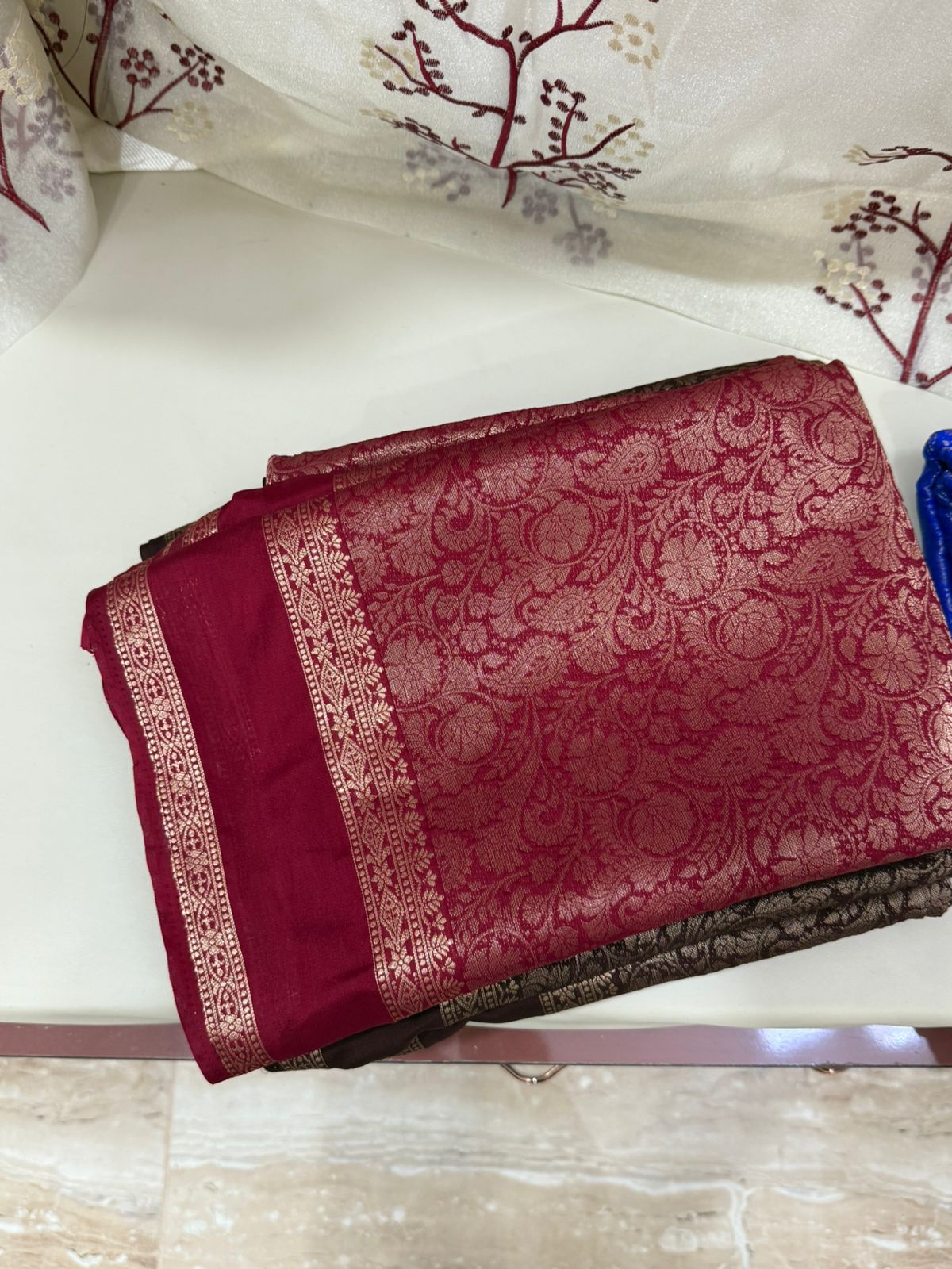 Semi Mysore Crepe Soft Saree