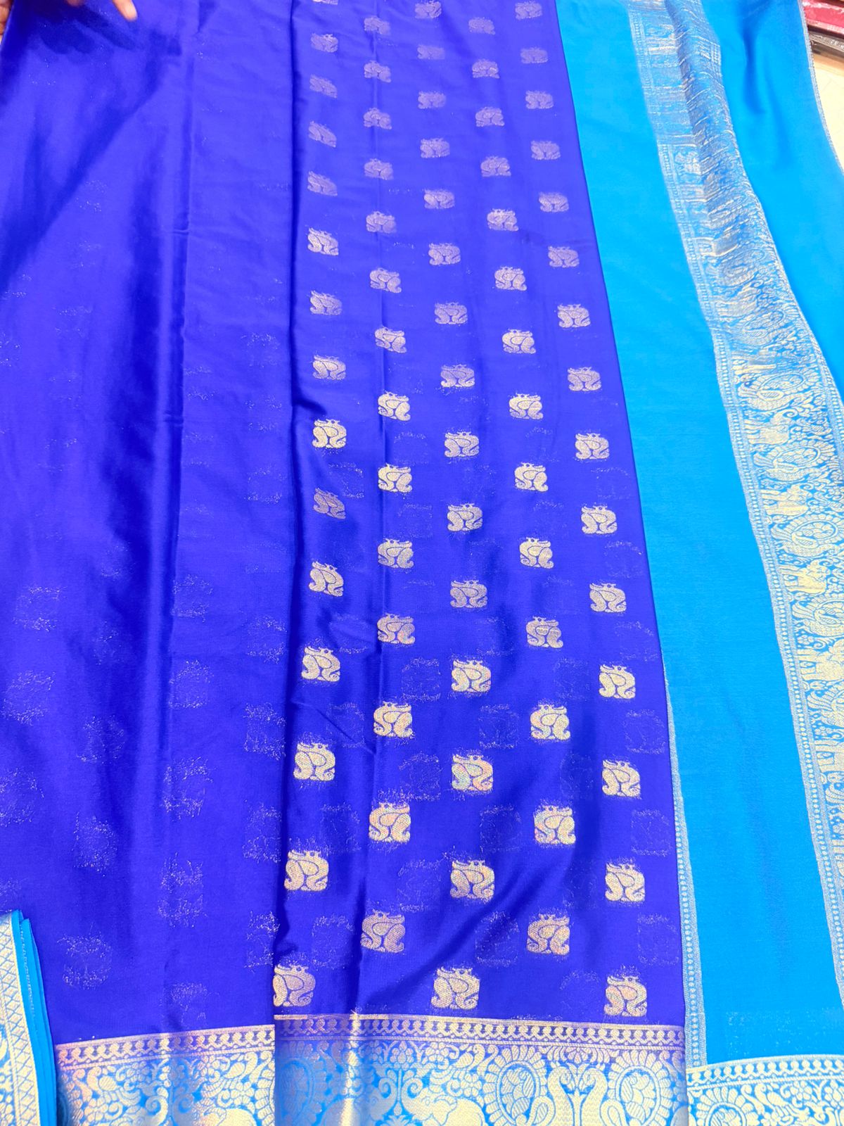 Butta Semi Mysore Silk Sarees