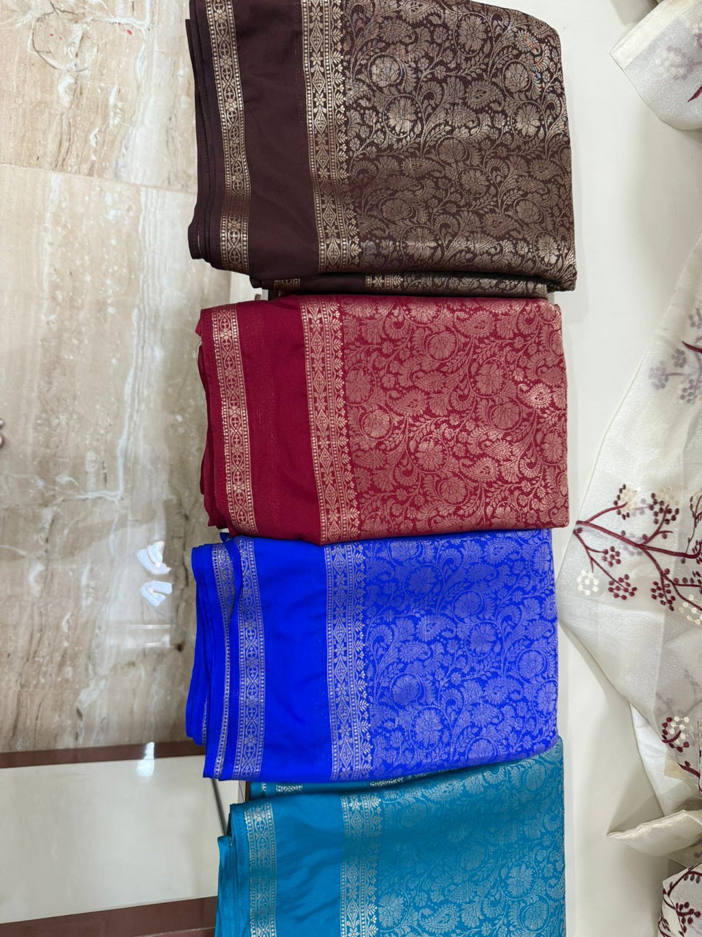 Semi Mysore Crepe Soft Saree