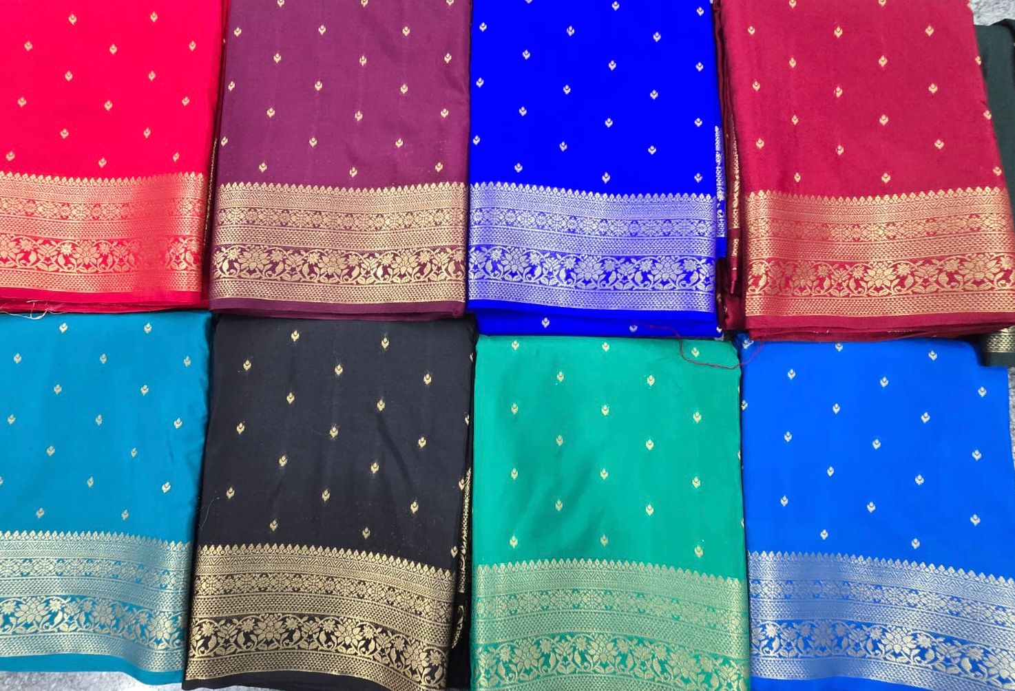 Semi Mysore Silk Sarees